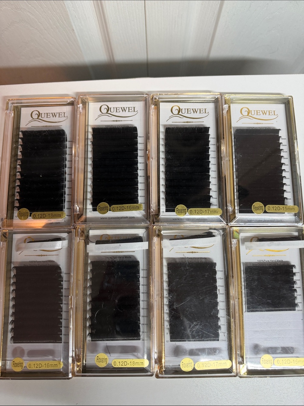 Quewel easy fan lash extension 8 trays